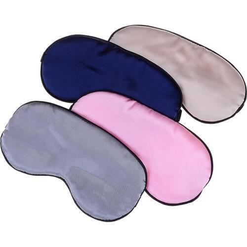 1pc Sleep Mask Supple Eye Shade Portable Breathable Rest Blindfold Eye Cover Travel Eyepatch Night Sleeping Mask