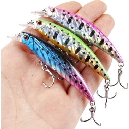 1Pcs Sinking Minnow Fishing Lure 80mm/9.2g Hard Bait Wobbler Jig Bait Crankbait Carp Artificial Striped Pesca Fishing Tackle