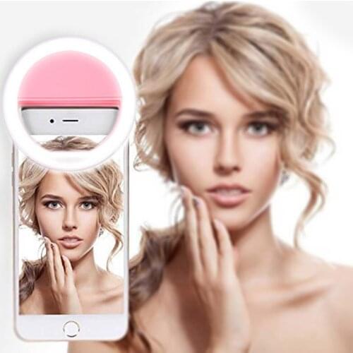 36 LED Lamps Selfie Ring Light for iPhone Lighting Universal USB Charge Enhancing Luminous Lamp Night Darkness Mobile Phone Lens