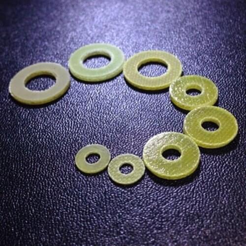 50PCS Bakelite Flat Washers Epoxy Resin Insulation Gasket Screw M5 M6 M8 M10