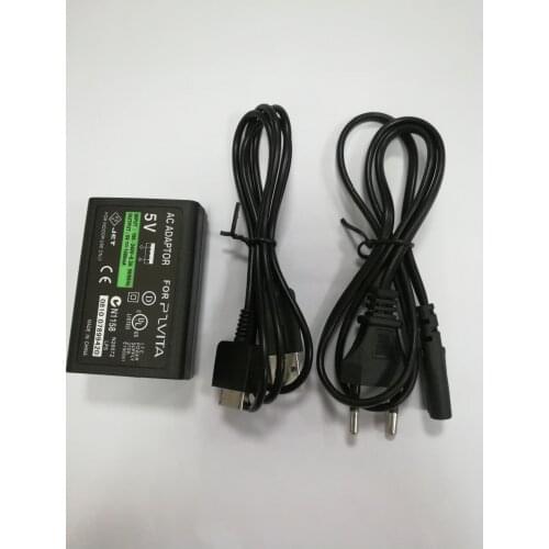 US/EU Plug AC Adapter USB Data Cable Charger Power Supply For PSVita PS Vita PSV 1000 2000