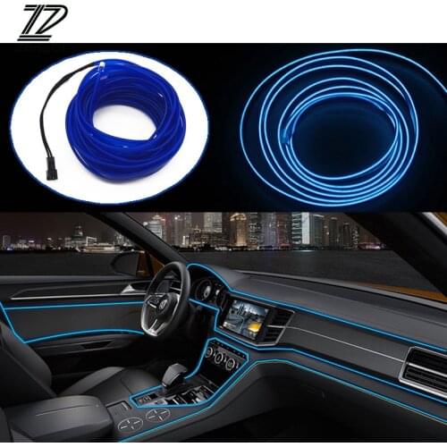 ZD Car Accessories For Citroen C5 C4 C3 Mini Cooper Opel Astra H G J Vectra C Saab Interior Decorative Lamp LED Lights Strip