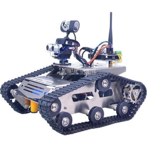 Wireless Wifi Robot Car With Camera for PC/Android/iOS Mobile Phone Remote Control Smart Educational Robot Kit for Children Kid
