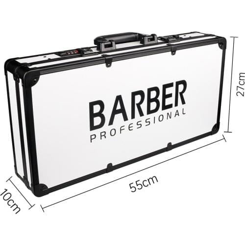 High Capacity Barber Suitcase Barber Hair Scissor Salon Carrying Case Hairdressing Tools Portable Password Lock Storage Box