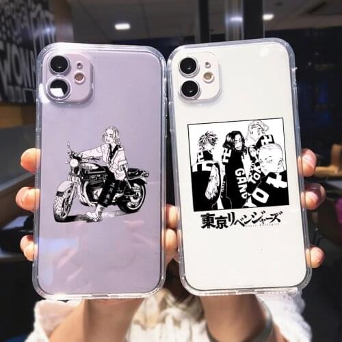 Tokyo Revengers Manjiro Sano Clear Phone Case For iPhone 11 Pro MAX 12 XS XR 7 SE 20 X 8 6 Plus Cute Anime Soft TPU Cover Fundas