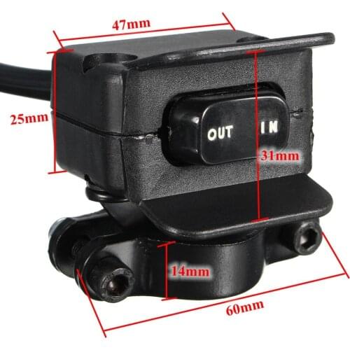 Black Car Motorcycle UTV Winch Rocker Switch Control Line Kit Replacement