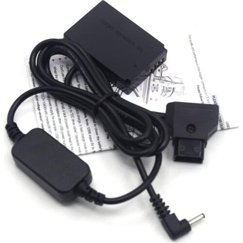 D-TAP Dtap12-24V To 8V Step-down Cable ACK-E12+DR-E12 DC Coupler LP-E12 dummy battery For Canon EOS M M2 M10 M50 M100 M200