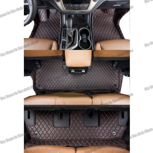 Lsrtw2017 leather car interior floor mat for changan cs95 2017 2018 2019 2020 2021 rug carpet accessories foot auto seat cover 7