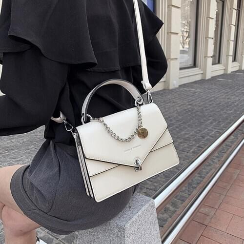 Small Square Bags For Women Messenger Bag 2020 Chains Girls Handbag Casual Wild Lady Shoulder Bag Cross Body Female Bag Black