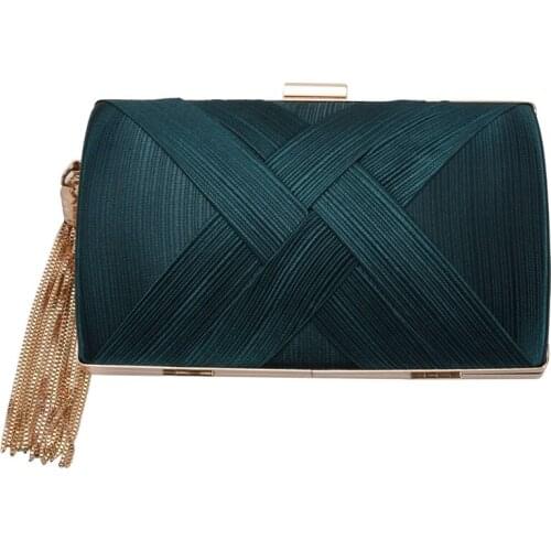 Tassel Fashion Ladies Clutch Bag Shoulder Handbags Female Party Wedding Evening Bag For Phone Purse