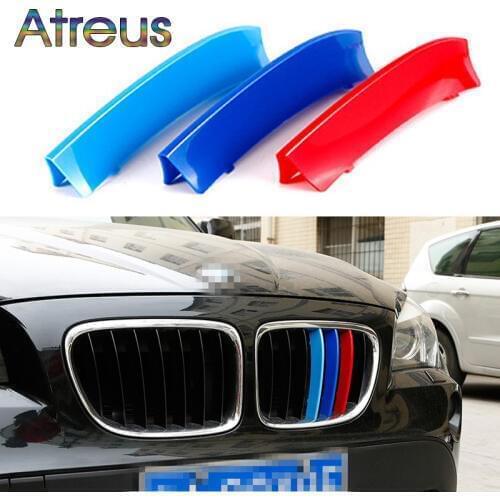 Atreus 3pcs For BMW F20 F21 F52 Z4 F01 G11 G12 1 Series 7 Series Motorsport Power M Performance Front Grille Trim Strips Cover