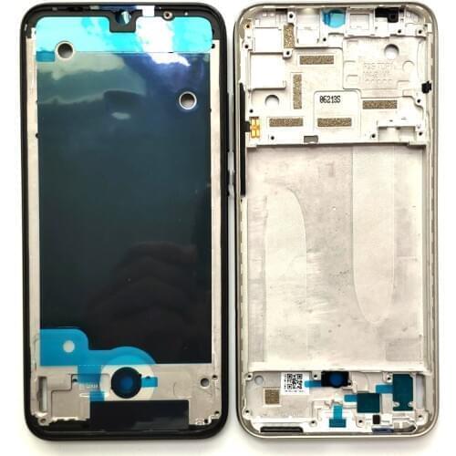 Original For Xiaomi Mi A3 MiA3 Front Frame Housing Chassis CC9e LCD Display Supporting Bezel With Power Volume Button