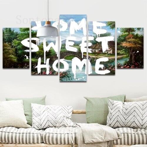 Landscape English Canvas Painting Nordic Style Poster Home Decoration Living Room Sofa Background Wallpaper Decoration
