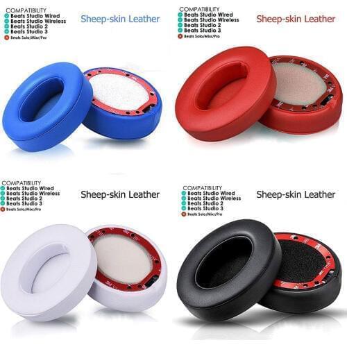 Professional Earpads for Beats Studio 2.0 & 3 Wired/Wireless Soft Protein Leather/Sheep Skin with Adhesive Tape Noise Isolation