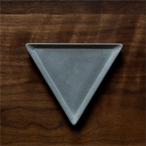 Silicone Molds Triangle Cement Plate Cup Fruit Plates Water Concrete Dish Handmade Mold Silica Gel Moulds Silicone Rubber PRZY