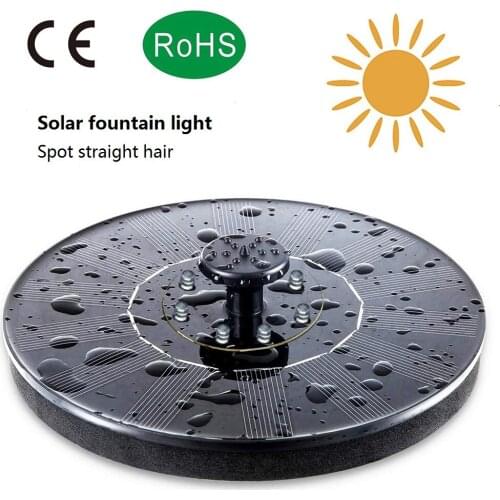 Solar fountain light romantic outdoor pool fountain floating garden landscape storage battery color light fountain light