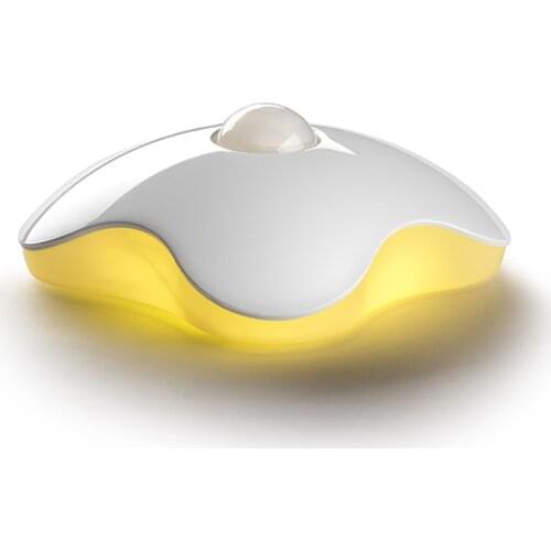 Motion Sensor LED Night Light with Auto Dusk to Dawn Sensor, Battery / Rechargeable White/ Yellow Lights for Hallway, Kitchen