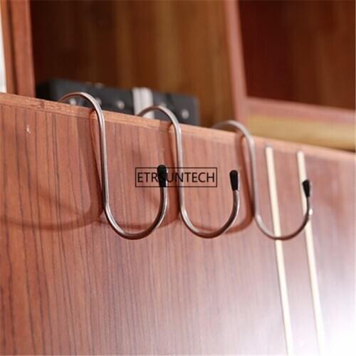 100Set Metal S Shaped Hooks Bathroom Kitchen Coat Hooks Multifunctional Sundries Storage Hooks Hangers Holder Tool