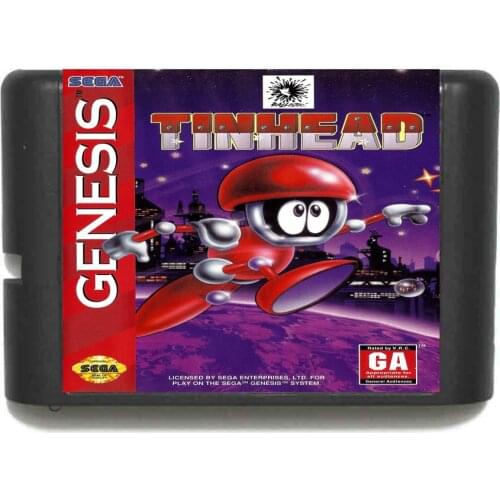 Tinhead 16 bit MD Game Card For Sega Mega Drive For Genesis