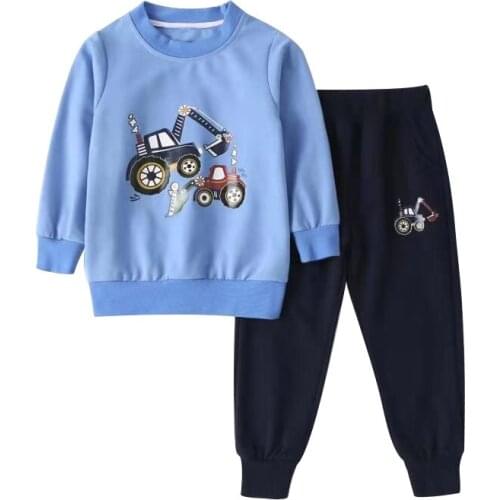 2020 Boys Clothing Sets Cotton 2PCS Sweatshirts+Pants Boys Clothes O-Neck Kids Pullover Print Long Sleeve Autumn