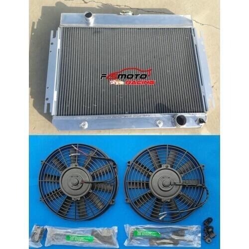3 Row Aluminum Racing Radiator + FAN For Chevy Chevelle/El Camino 1963-1968 Biscayne / Impala 63 64 65 66 67