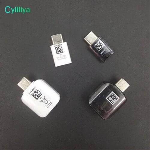 5sets Brand new Original Genuine Type-C to Micro+Type-C to USB OTG Adapter Connector for Samsung Galaxy C9 S8 Plus Combination
