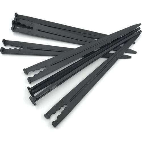 50Pcs 14cm Plastic Fixed Stems Support Holder for 4/7mm 3/5mm Drip Tubing for Fixed Drop Irrigation Home Garden Fittings