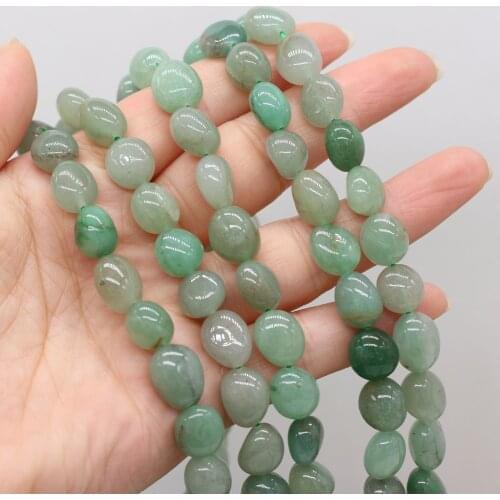 Natural Stone Bead Irregular Green Aventurine Loose Beads 10-12 MM For DIY Jewelry Making Necklace Bracelet Earrings Accessory