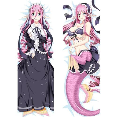 Anime JK monster musume no iru nichijou Dakimakura Body Pillow Cover Case Meroune Lorelei Princess mermaid Girl Hug Pillowcase