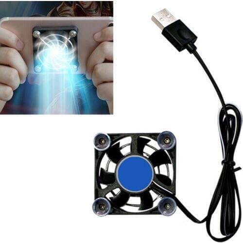 Black USB Cooling Pad Controller Tablet Portable Fan Holder Phone Cooler Rapid L29K