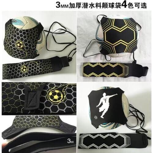 Children Football Kickball Training Auxiliary Kickball Juggling Kick Solo Soccer Skills Trainer Aid Practice Fit Ball Kids