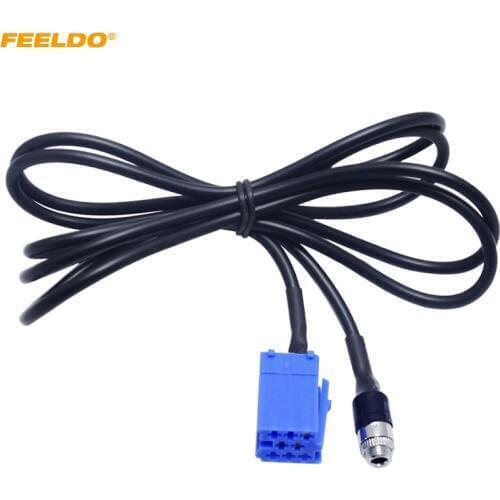 FEELDO 1Pc Aux Cable Adapter Female 3.5MM Jack Radio Blaupunkt CD Player Cable For AUDI VW Passat Polo Bora #MX2858