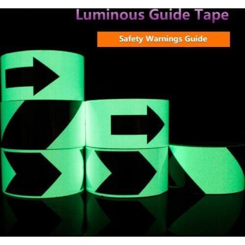 Noctilucent stick to fire safety stickers luminous fire blackouts indicate the paster stairs passage guide tape light navigation
