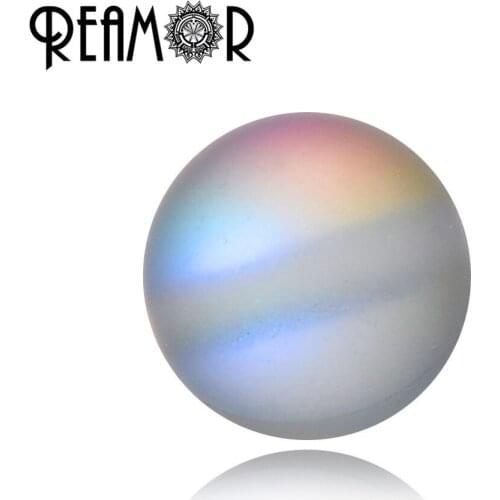 REAMOR High Quality Natural Stone Colorful Translucent Crystal Round Beads For DIY Bracelet Necklace Jewelry Making 6/8/10mm