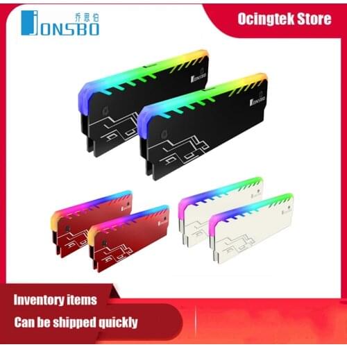 Jonsbo NC-1 RAM Memory Cooler RGB 256 Color PC Memory Cooling Vest Heat Sink Radiator For DDR DDR3 DDR4 Desktop PC Ram Memory