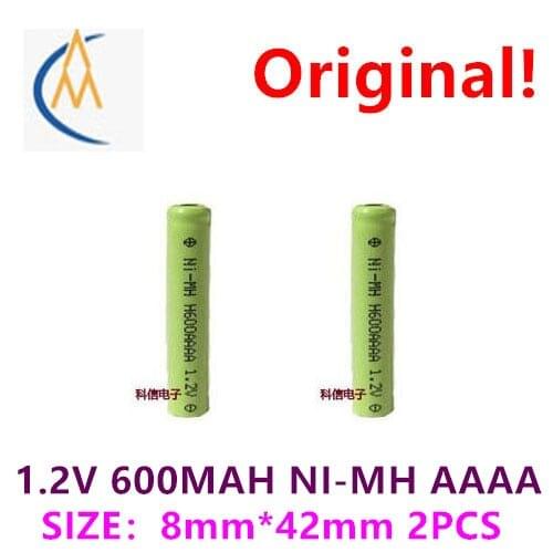 2PCS 1.2V AAAA / 9 600mah Ni MH rechargeable battery Bluetooth headset / electronic pen Fine brushwork long service life of