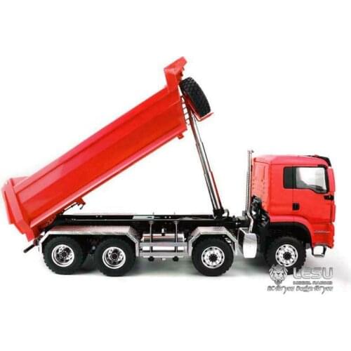 LESU 1/14 Scale 8*8 Front Hydraulic Lifting Dumper Truck Painted RC MAN Model Radio System THZH0354-SMT2