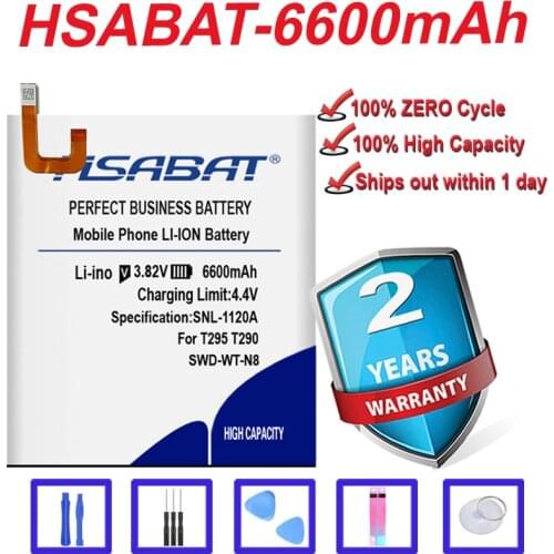 Top Brand 100% New 6600mAh SWD-WT-N8 Tablet Battery for Samsung Galaxy Tab A T295 T290 in stock