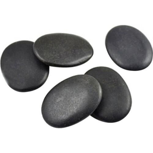 7pcs Natural Energy Massage Stone Set Hot SPA Rocks Basalt Stone 3*4cm Size Therapy Stone Pain Relief Health Care