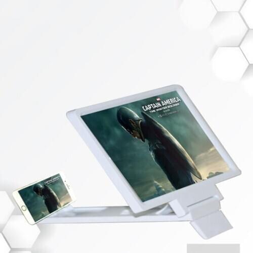 Desktop lazy bracket 8 inch mobile phone magnifying glass f1 folding portable multifunctional 3d projection screen magnifier