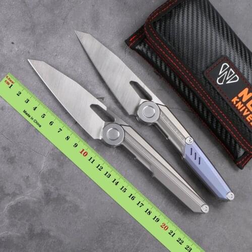 NOC MT-10 M390 blade folding knife titanium alloy handle outdoor camping hunting fishing kitchen fruit knives EDC Tactics tools