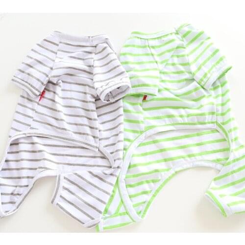 New Cotton Dog Pajamas Jumpsuit Pug French Bulldog Clothes Schnauzer Clothing Pet Outfit Overall Poodle Bichon Dog Pyjama Pijama