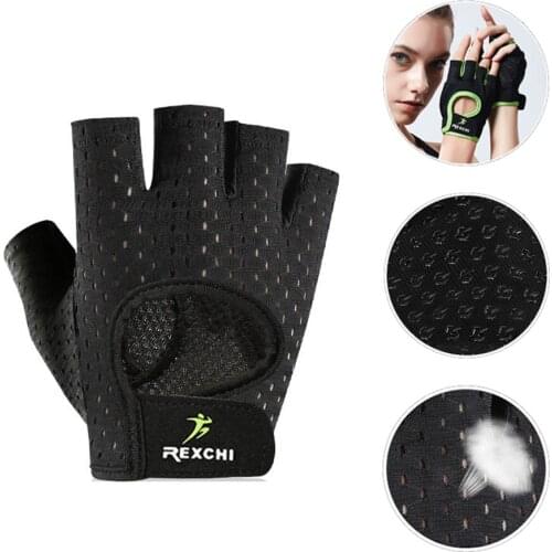 New Fashion Gym Fitness Gloves Power Weight Lifting Women Men Crossfit Workout Bodybuilding Half Finger Hand Protector