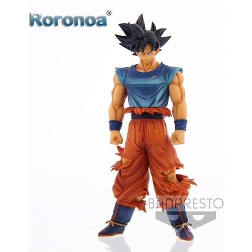 RORONOA Original Banpresto DBZ Grandista Nero Ultra Instinct Goku Action Figure Collectible Model Doll Toys Figurals Brinquedos