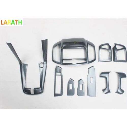 For Chevrolet CAPTIVA 2012-2015 Carbon Fiber Air Vent Window Switch Panel Dash Board Inner Door Interior Car Styling 10pcs