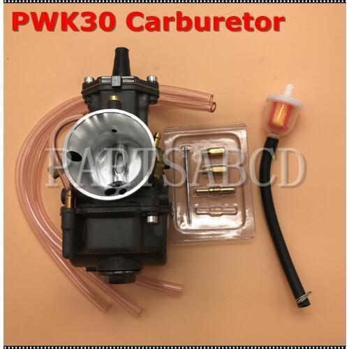 PWK 30mm Flat Slide Carburetor For HONDA RTL250 CR80 CR85R CR125 NSR50 NSR80