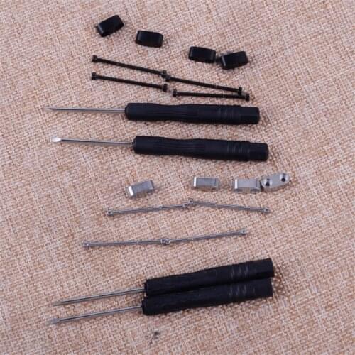 Silver Black Band Strap Connector Lug Adapter Kit Screw Bar Replacement Fit for Suunto Core