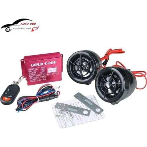 Motorcycle Security Alarm Anti-theft Type Audio Voice System Wireless Remote Key Support MP3 Player FM Radio Accesorios Moto