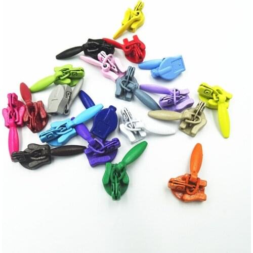 Automatic lock Slider 10 Colors 100Pcs 3# Invisible Nylon Coil DIY Sewing Tool