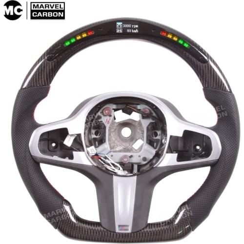 Customized Led Steering Wheel G30 Carbon Fiber For 7 series /X5/G38/ G15/F40/G20/G30/G01/G11/G05